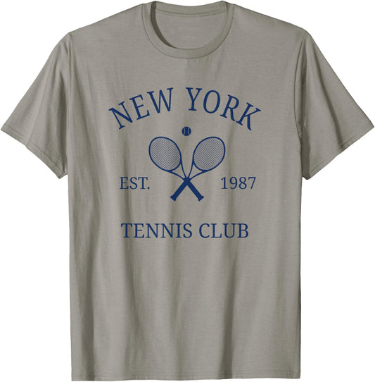 New York Athletics Tennis Club Racquet Prep NY T-Shirt - T-Shirt | Sand