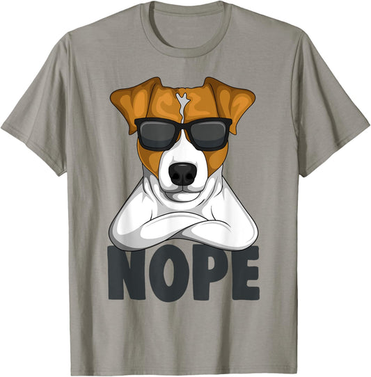 Stubborn Jack Russell Terrier Dog Men Women Girls Kids T-Shirt - T-Shirt | Sand
