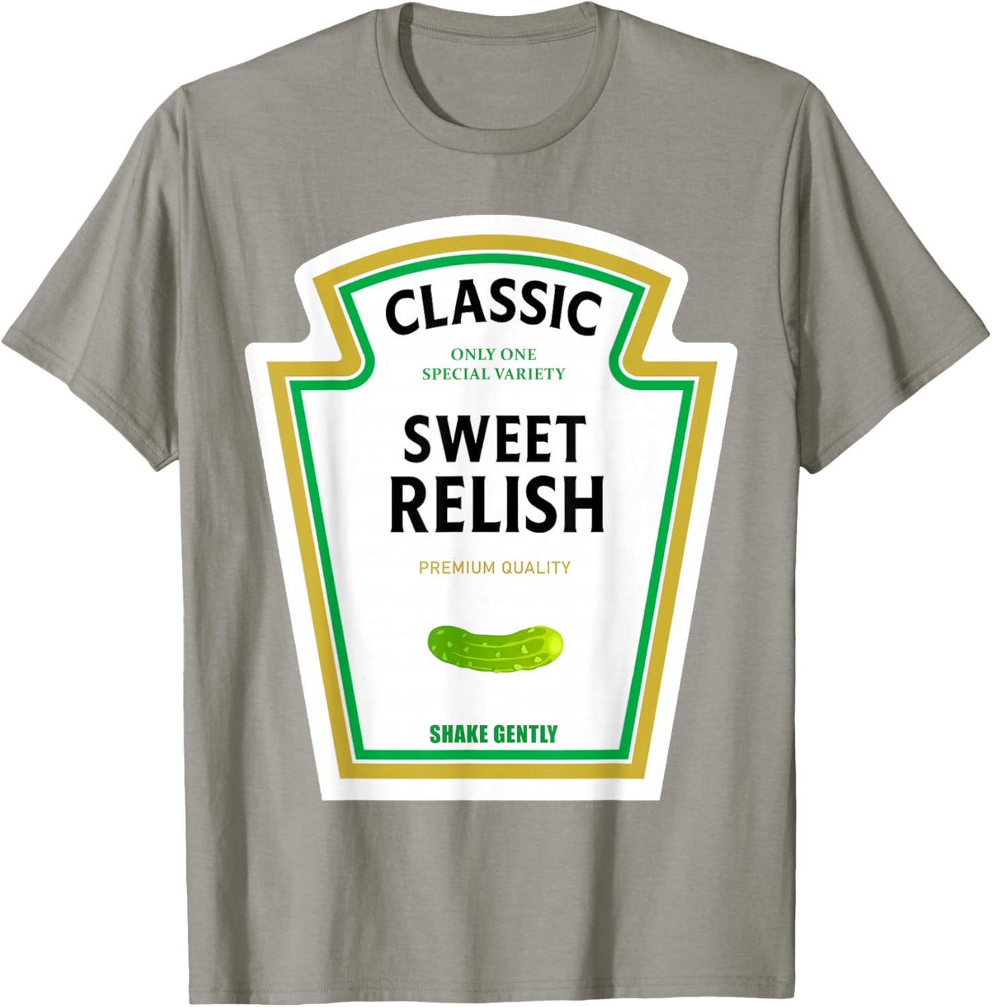 Sweet Relish Halloween 2024 Costume Matching Mustard Ketchup T-Shirt - T-Shirt | Sand