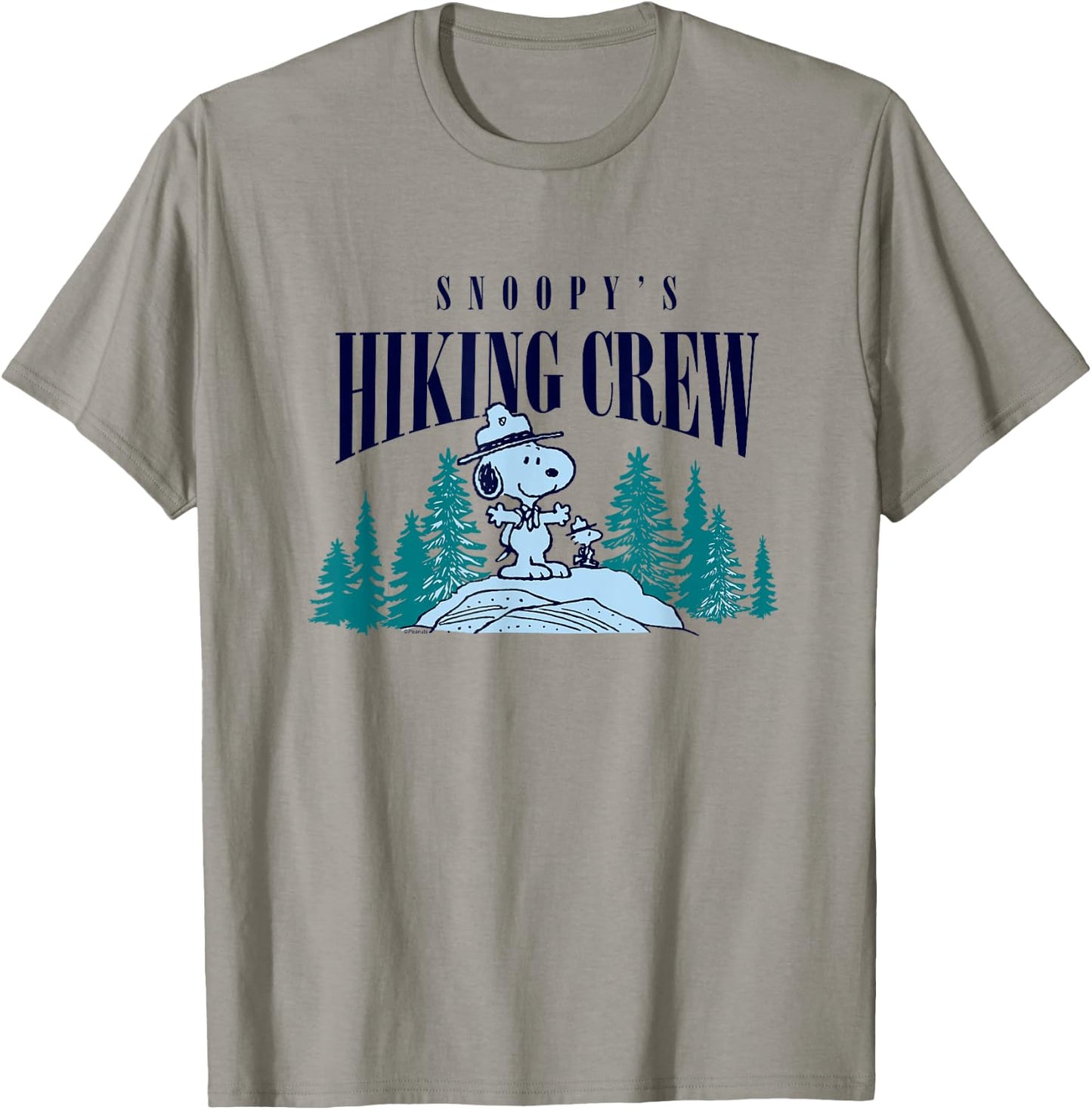 Peanuts - Snoopy Hiking Crew T-Shirt - T-Shirt | Sand