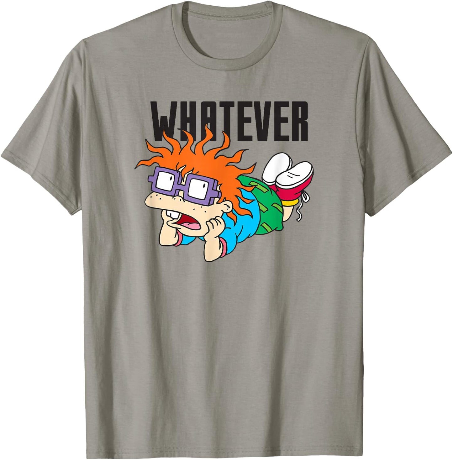 Rugrats Whatever Annoyed Chuckie Dark Portrait T-Shirt - T-Shirt | Sand
