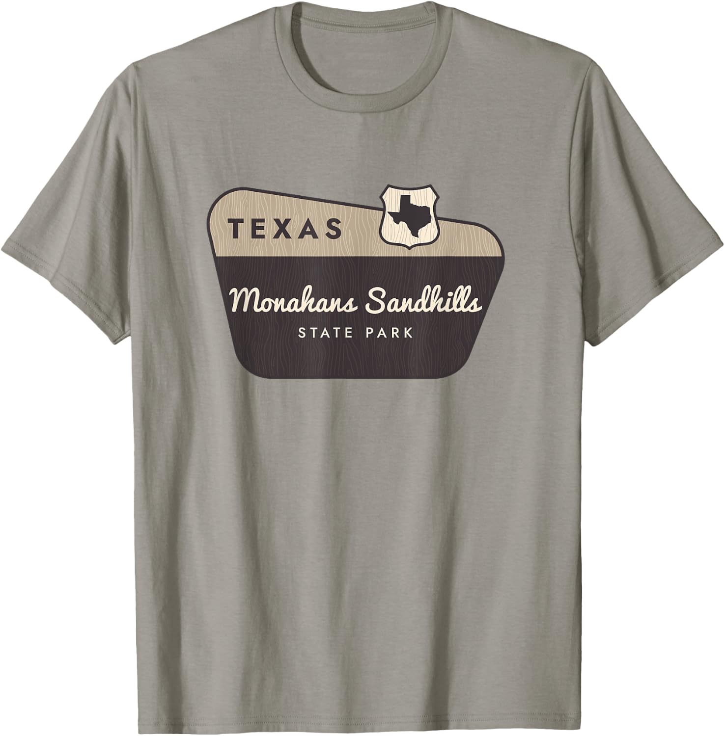 Monahans Sandhills State Park Texas TX Welcome Sign Vacation T-Shirt - T-Shirt | Sand