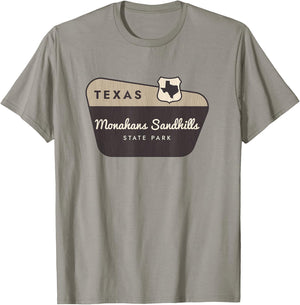 Monahans Sandhills State Park Texas TX Welcome Sign Vacation T-Shirt - T-Shirt | Sand