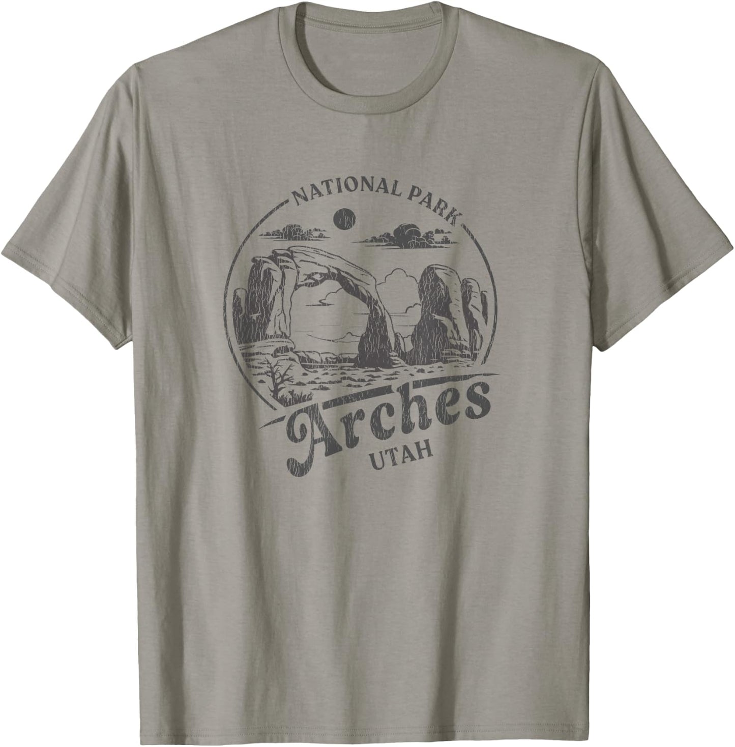 Arches Utah National Park T-Shirt - T-Shirt | Sand