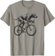 Rhodesian Ridgeback Dog Riding a Bike Bicycle Biker Cycling T-Shirt - T-Shirt | Sand