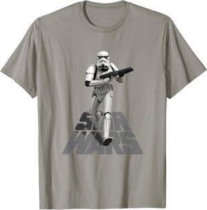 Star Wars Classic Imperial Stormtrooper Running Poster T-Shirt - T-Shirt | Sand