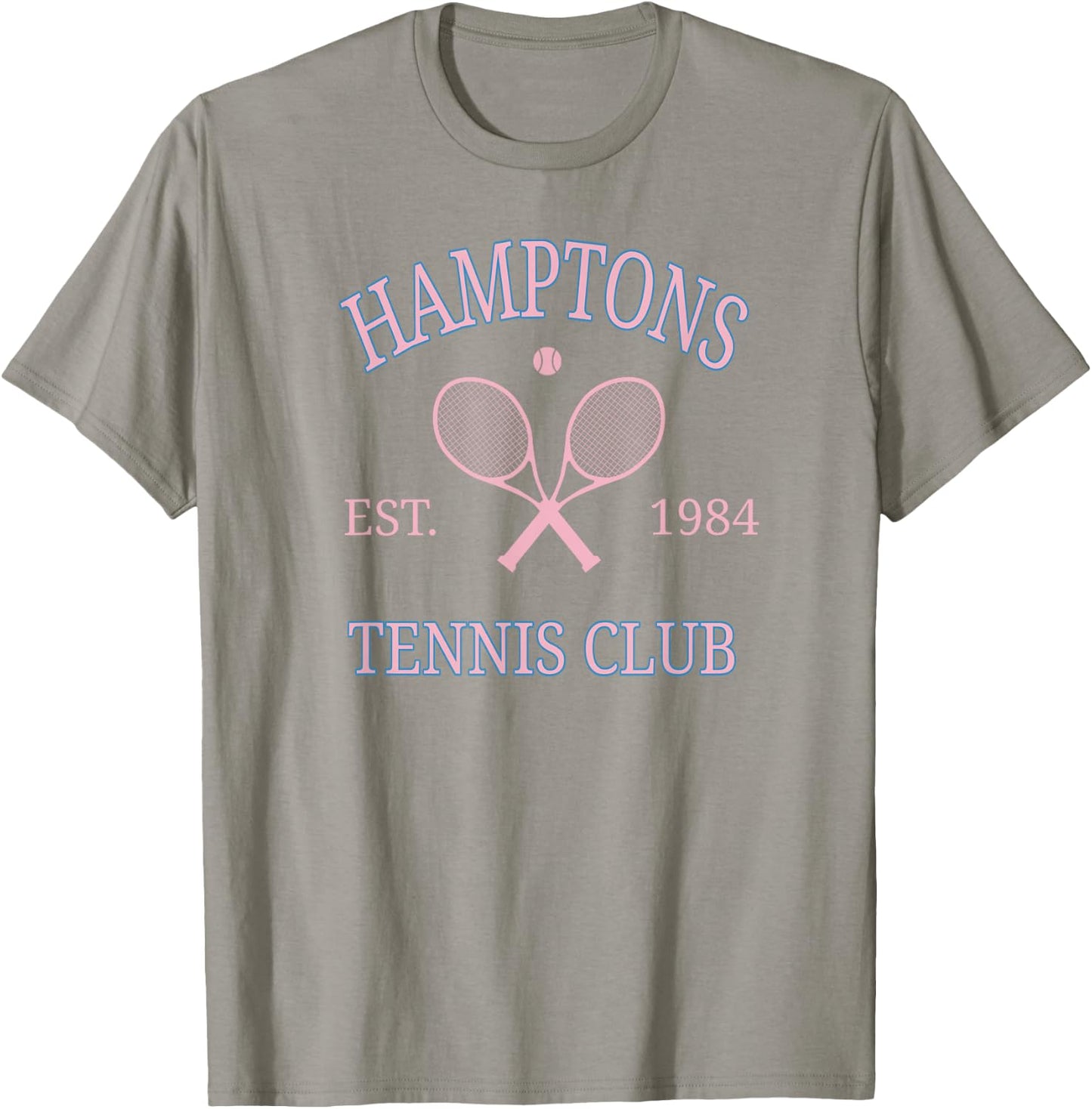 Hamptons Tennis Club Athletics California Racquet Prep pink T-Shirt - T-Shirt | Sand