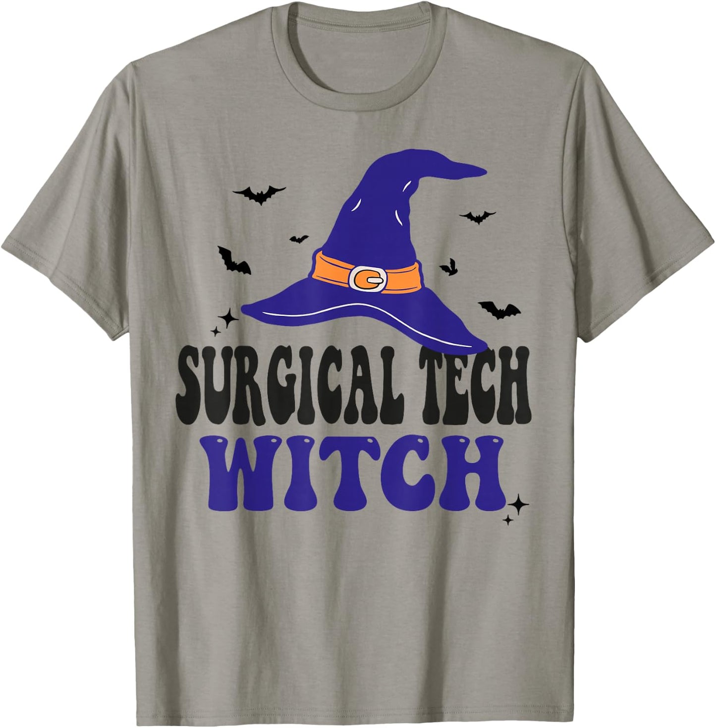 Surgical Tech Witch Halloween Funny Matching Group Costume T-Shirt - T-Shirt | Sand