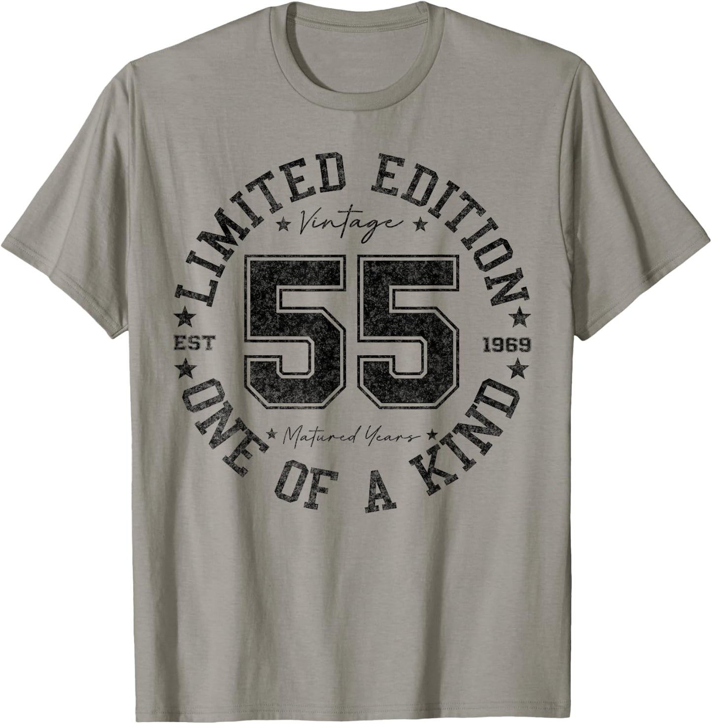 Vintage 1969 One of a Kind 55th Birthday 55 Year Old Gifts T-Shirt - T-Shirt | Sand