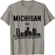 Grand Rapids Michigan Skyline T-Shirt - T-Shirt | Sand