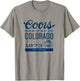 Coors Brewing Company Coors Brewed In Colorado Retro Poster T-Shirt - T-Shirt | Sand