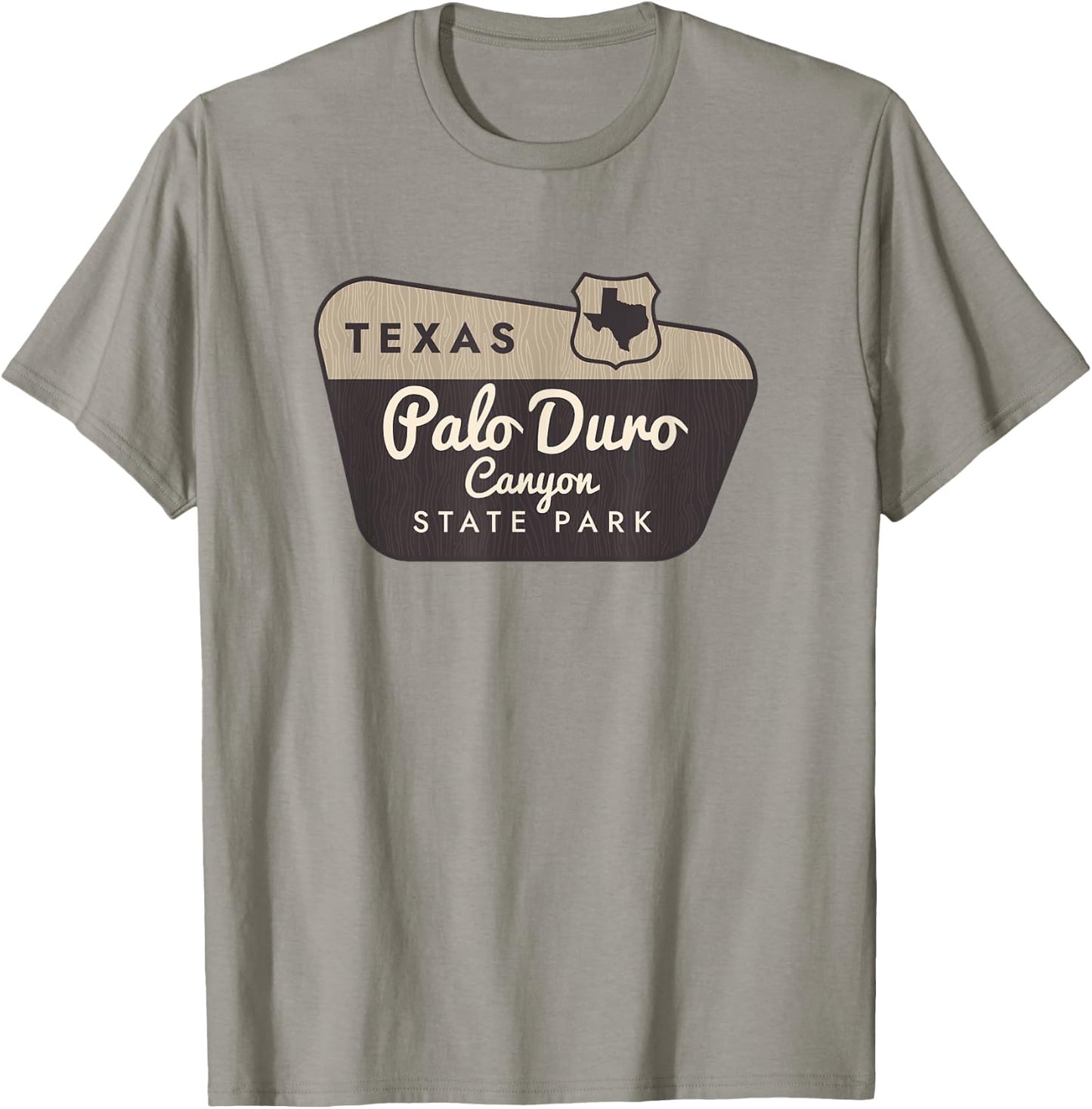 Palo Duro Canyon State Park Texas TX Welcome Sign Vacation T-Shirt - T-Shirt | Sand