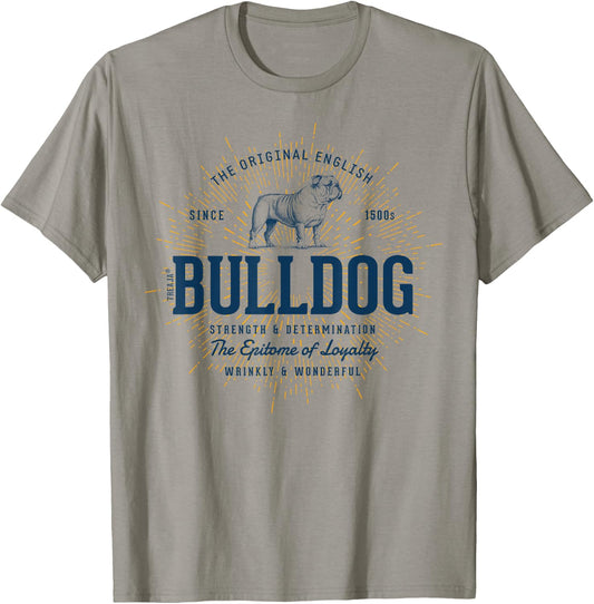 Retro English Bulldog Vintage Women Kids T-Shirt - T-Shirt | Sand