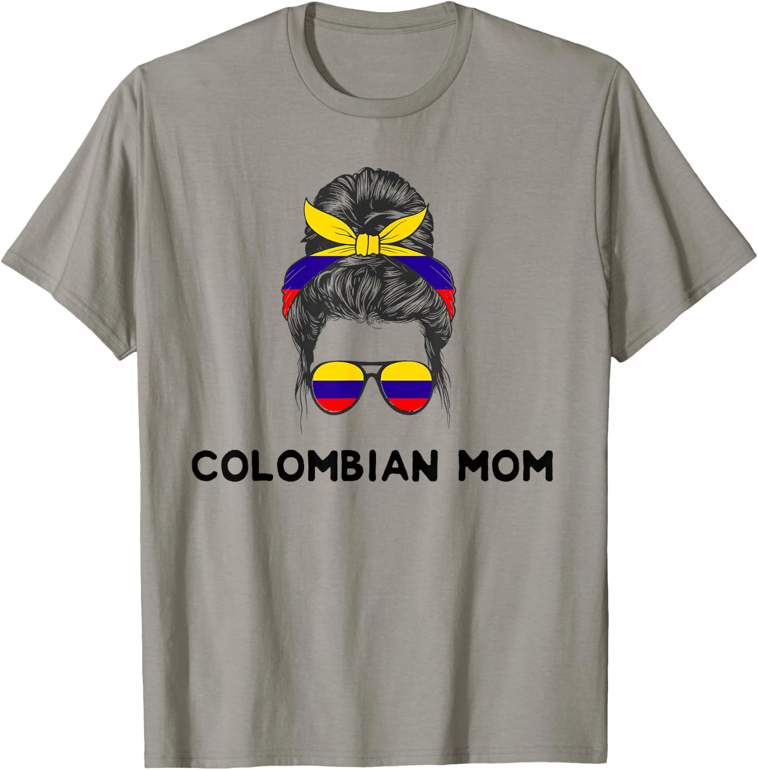 Proud Colombian Flag Camiseta DNA Colombiana Girl Women Mom T-Shirt - T-Shirt | Sand