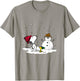 Peanuts - Snoopy Woodstock Snowman T-Shirt - T-Shirt | Sand