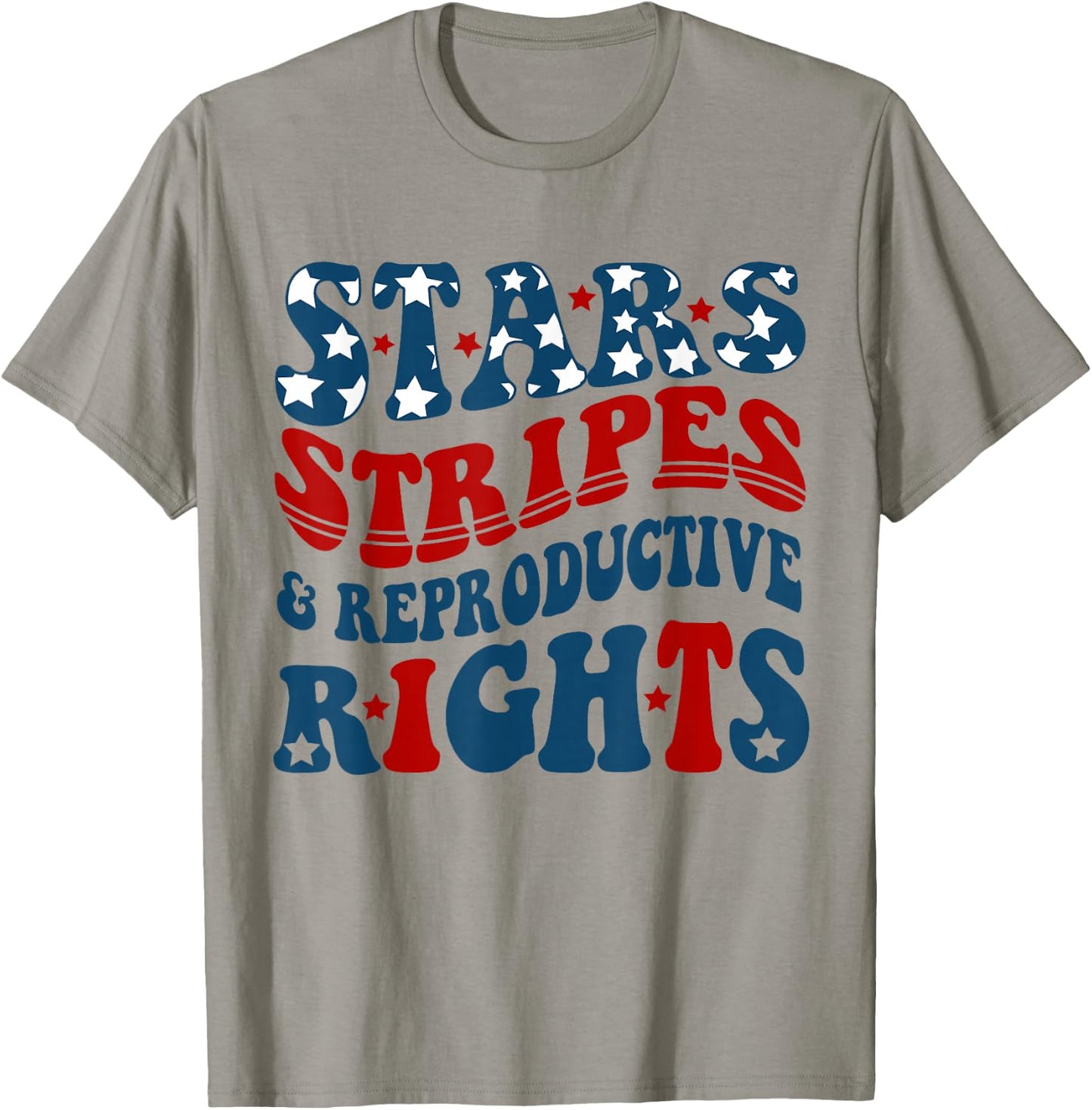Stars Stripes Reproductive Rights America Flag T-Shirt - T-Shirt | Sand