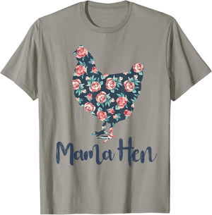 Funny Mama Hen-Shirt Chicken Mom Mother Day Gift Women T-Shirt - T-Shirt | Sand
