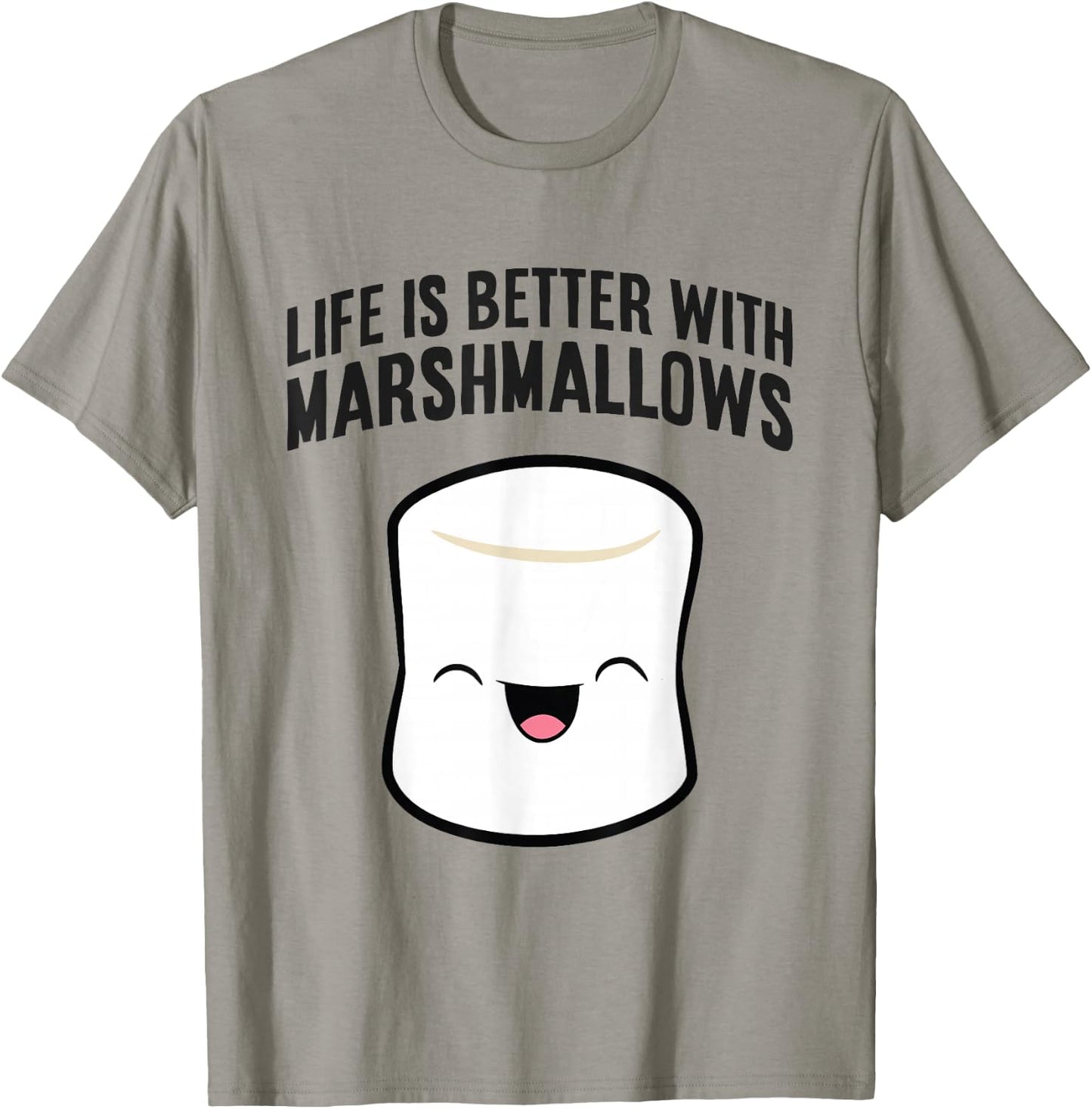 Life Is Better With Marshmallows T-Shirt - T-Shirt | Sand