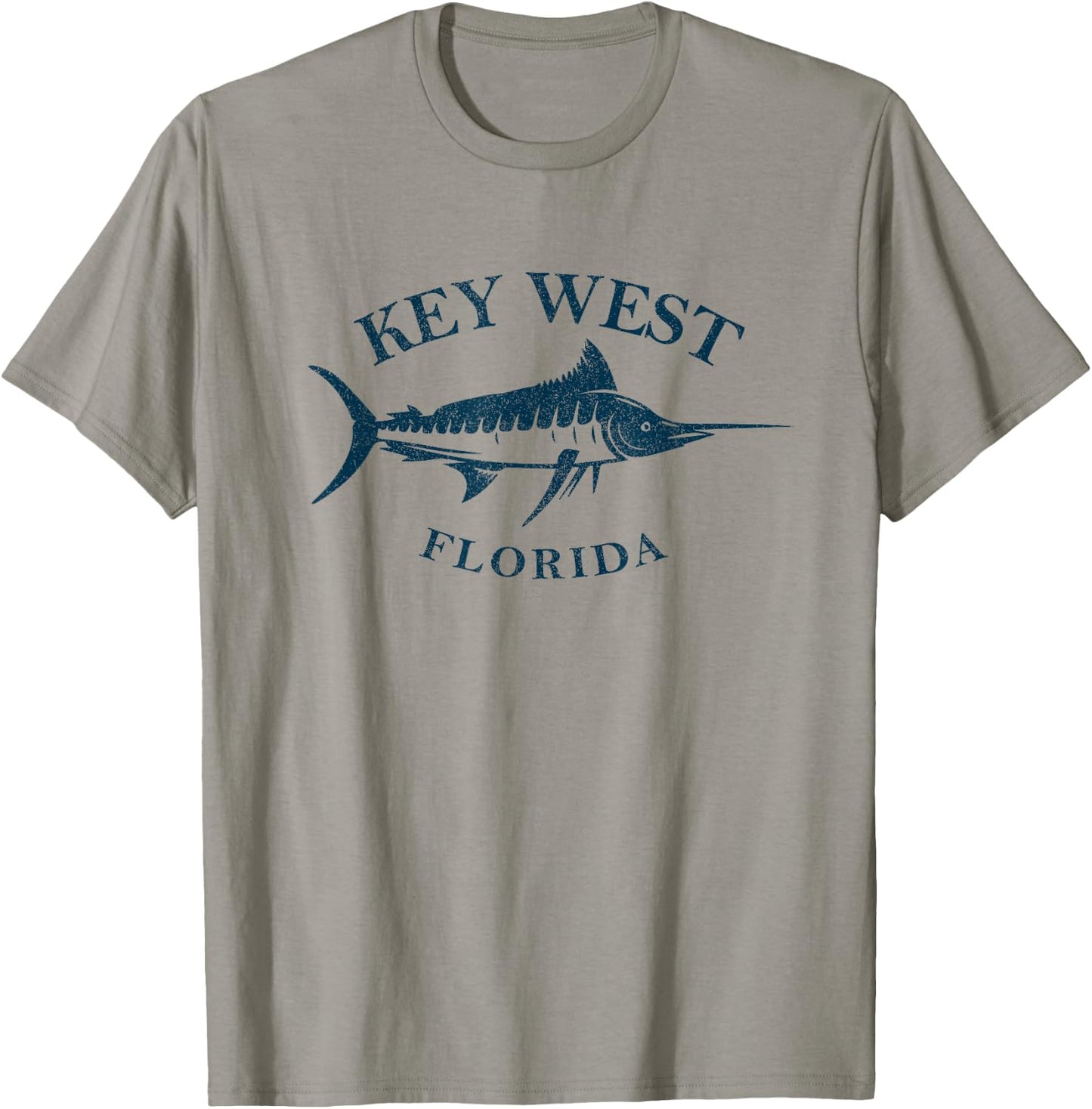 Vintage Key West Florida Keys Fishing Vacation Boating Beach T-Shirt - T-Shirt | Sand