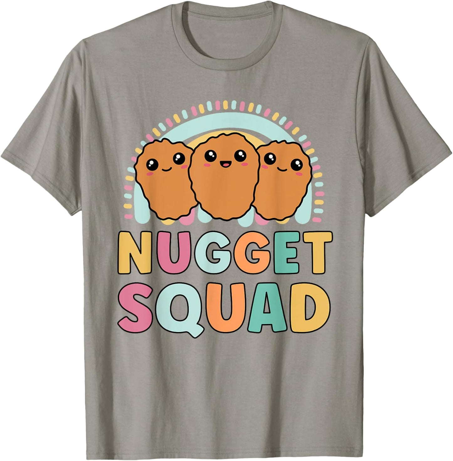 Nuggets Squad Funny Matching for Girls Chicken Nuggets T-Shirt - T-Shirt | Sand