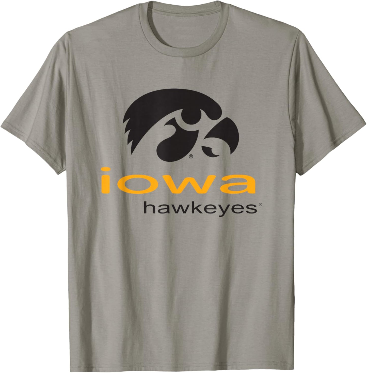 Iowa Hawkeyes Super Logo Officially Licensed T-Shirt - T-Shirt | Sand