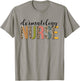 Leopard Dermatology Nurse Gifts Nursing Apparel T-Shirt - T-Shirt | Sand