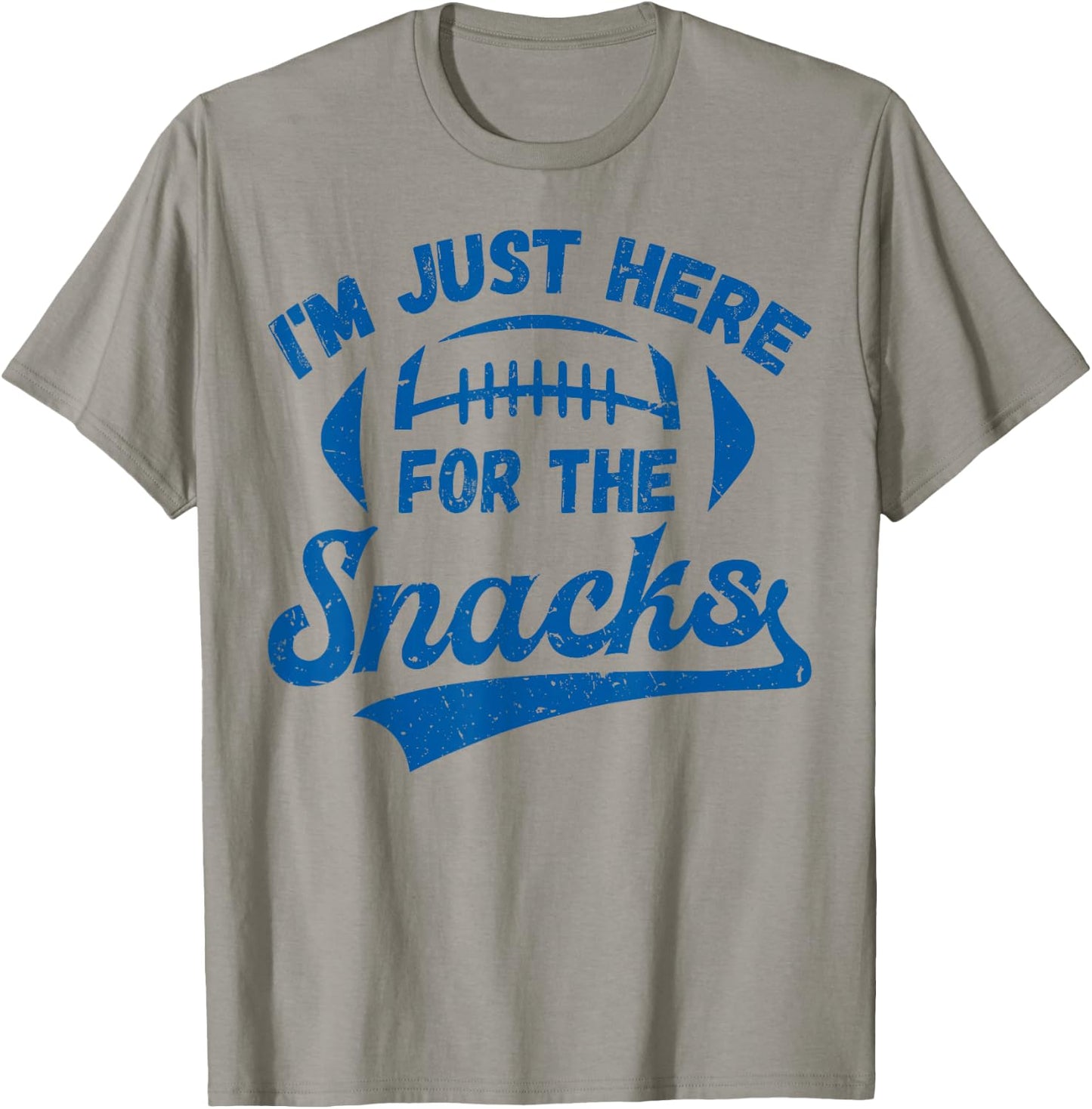 I'm Just Here For The Snacks Funny Fantasy Football League T-Shirt - T-Shirt | Sand