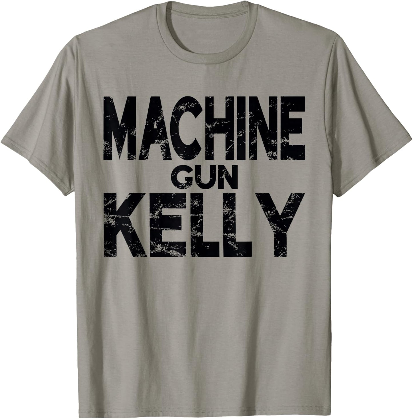 Official Machine Gun Kelly Distress Logo T-Shirt - T-Shirt | Sand