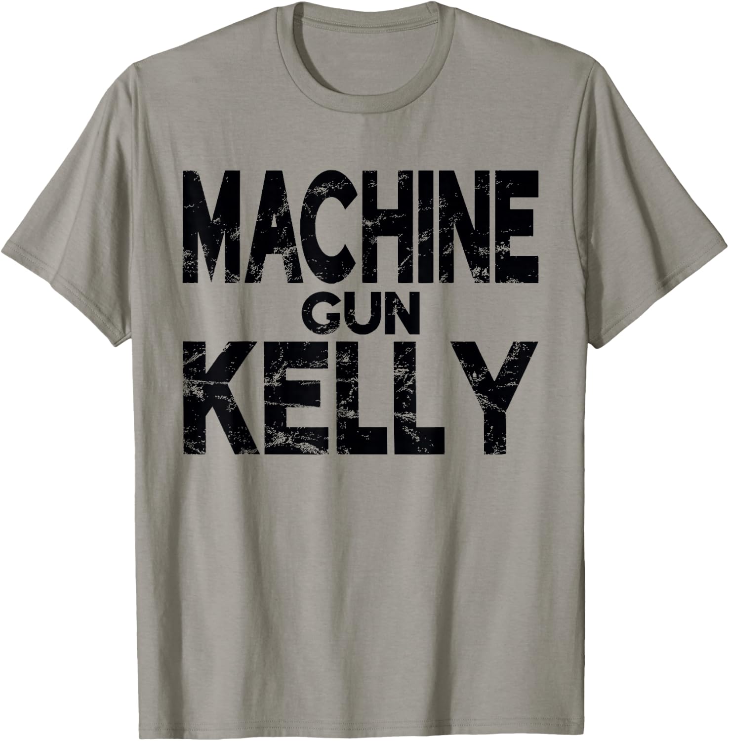 Official Machine Gun Kelly Distress Logo T-Shirt - T-Shirt | Sand