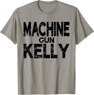 Official Machine Gun Kelly Distress Logo T-Shirt - T-Shirt | Sand