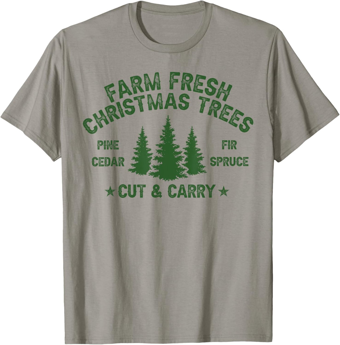Farm Fresh Christmas Trees T-Shirt - T-Shirt | Sand