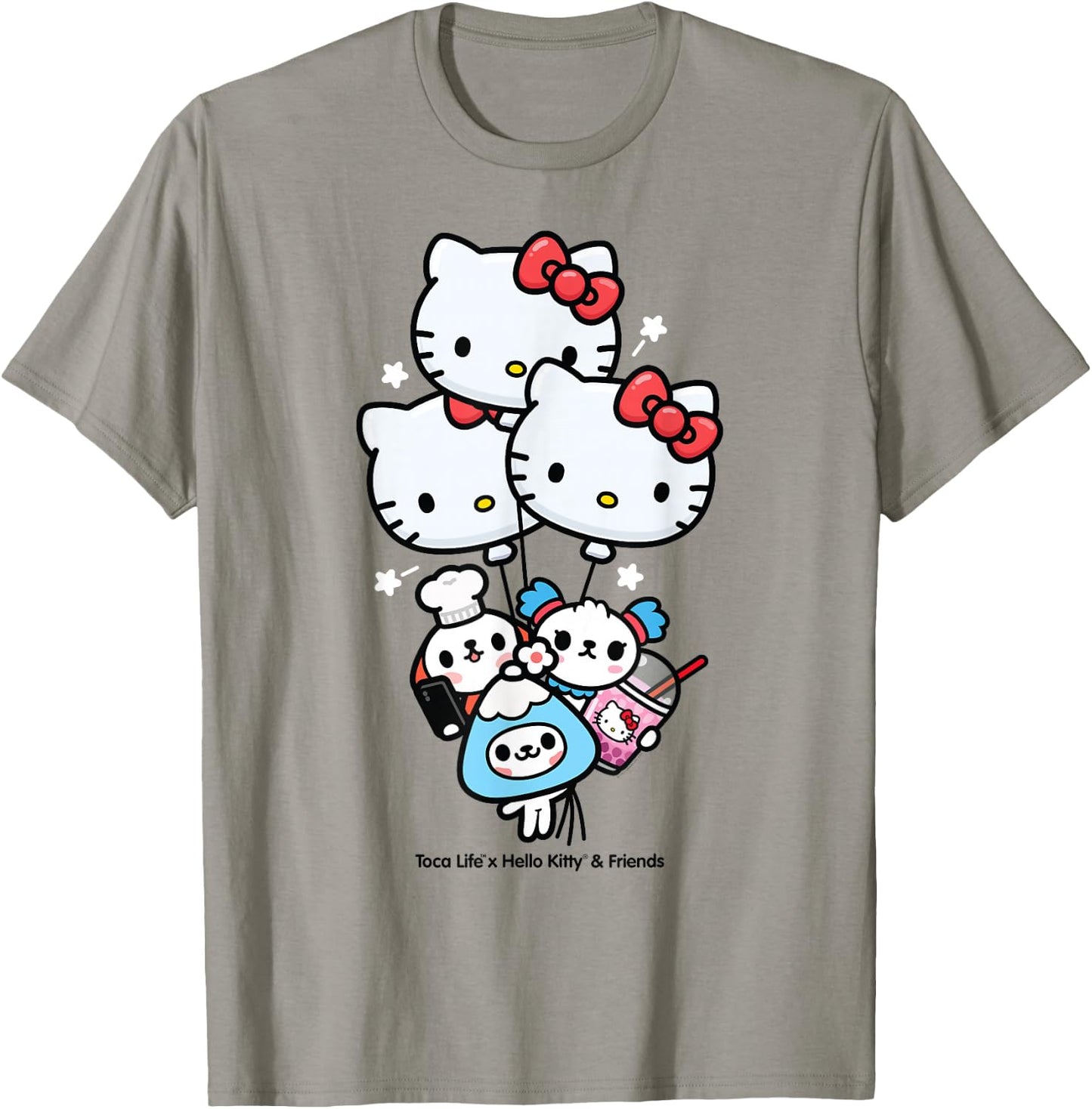 Toca Life x Hello Kitty & Friends Balloons T-Shirt - T-Shirt | Sand