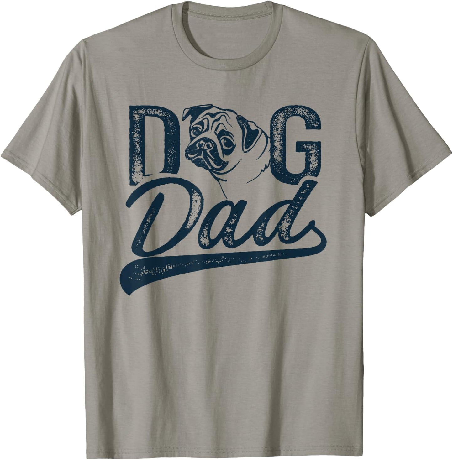 Pug Dog Dad Men T-Shirt - T-Shirt | Sand