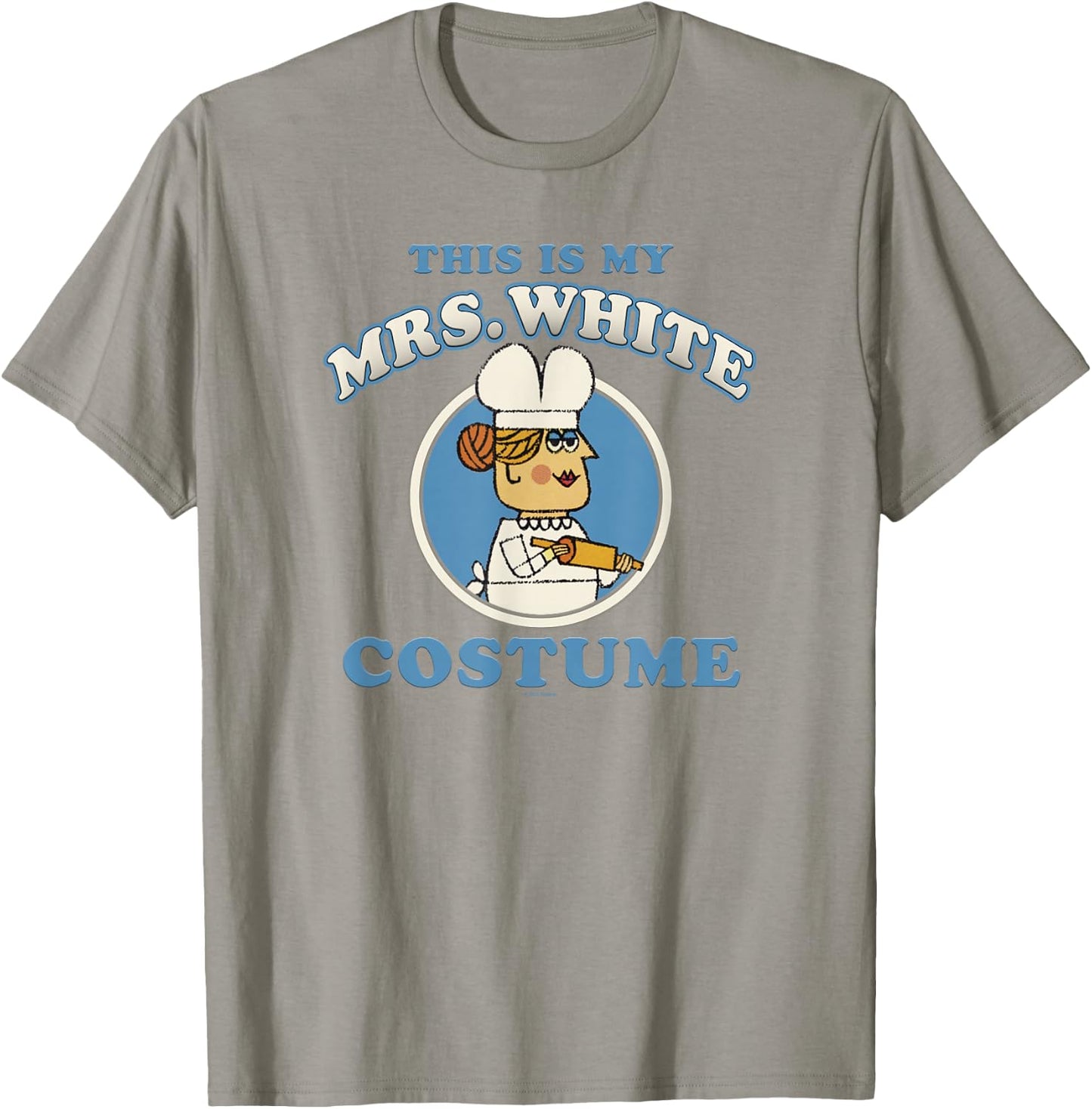 Clue This Is My Mrs. White Costume T-Shirt - T-Shirt | Sand
