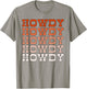 Orange Wild West Western Rodeo Yeehaw Howdy Cowgirl Country T-Shirt - T-Shirt | Sand