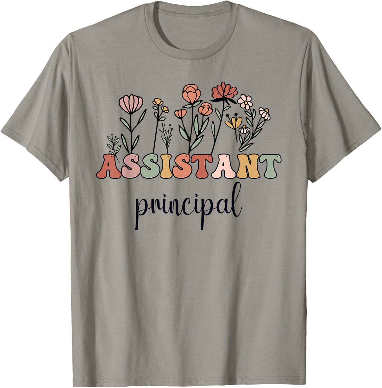 Assistant Principal Wildflower Groovy Women T-Shirt - T-Shirt | Sand