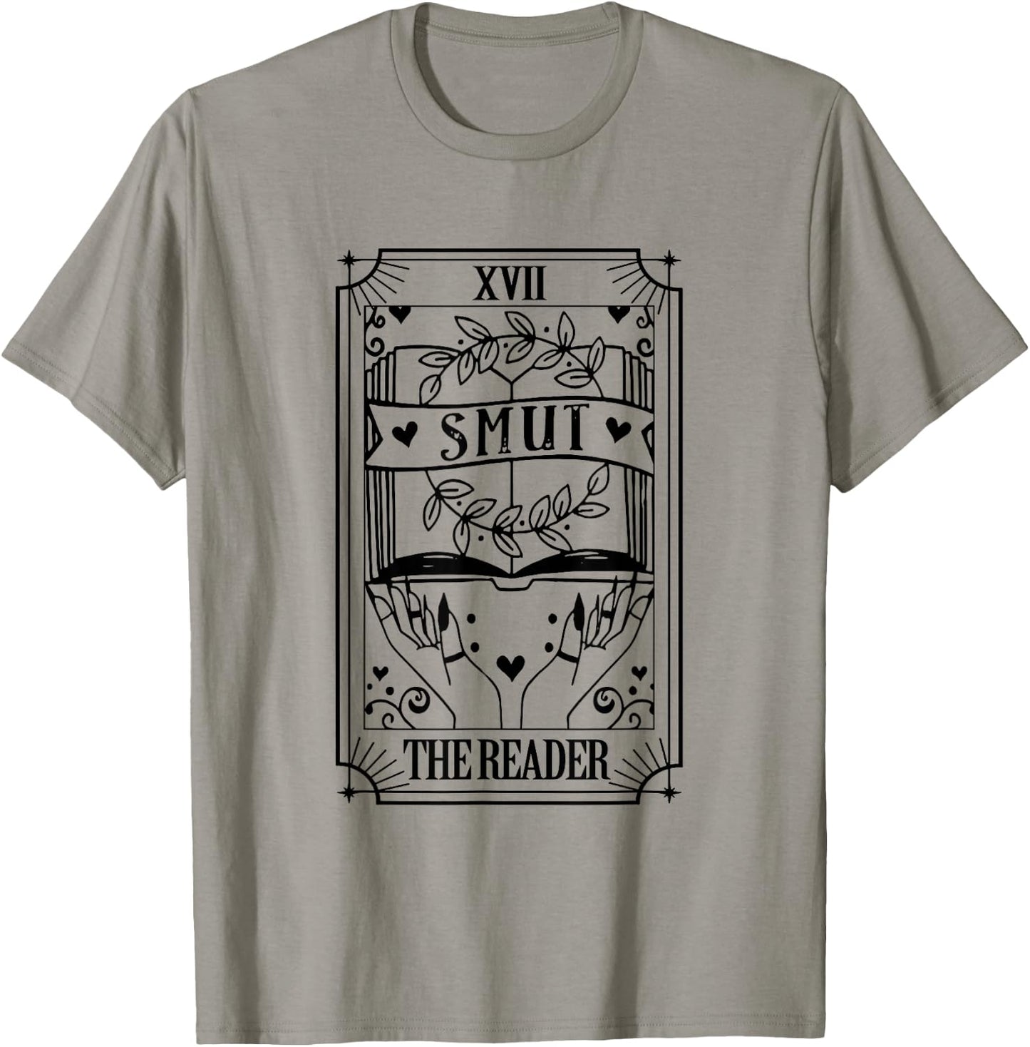 The Reader Tarot Card Smut Book Reader Dark Romance Bookish T-Shirt - T-Shirt | Sand