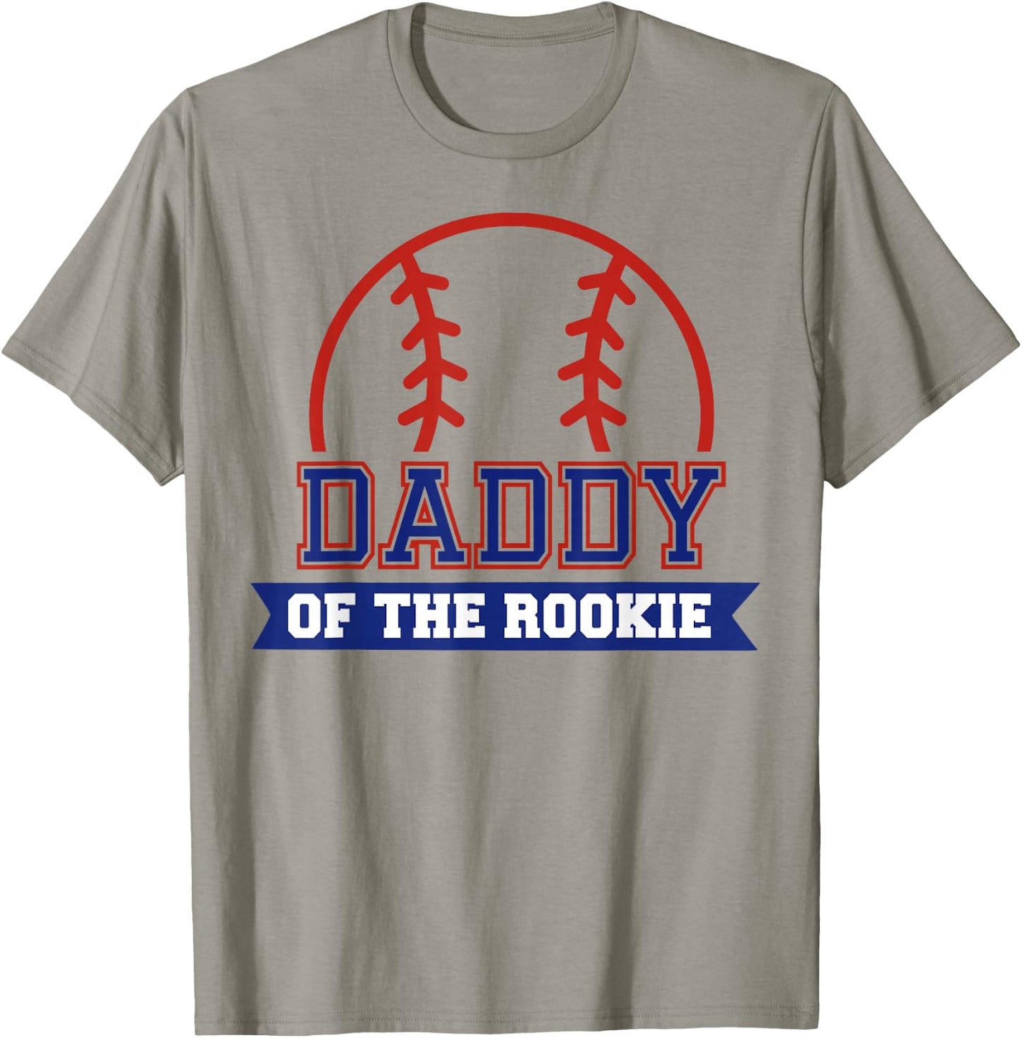Daddy of Rookie 1st Birthday Baseball Theme Matching Party T-Shirt - T-Shirt | Sand