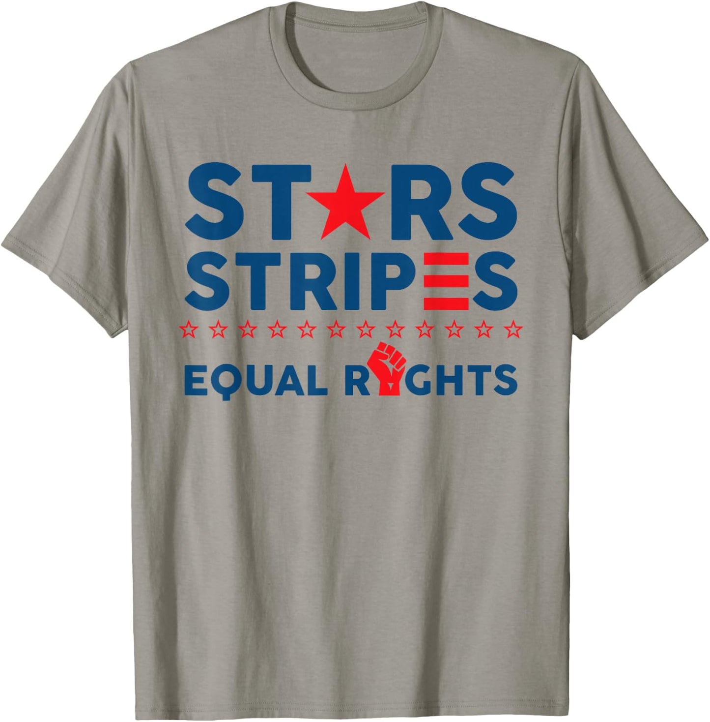 Stars Stripes and Equal Rights 4th of July Women's Rights T-Shirt - T-Shirt | Sand