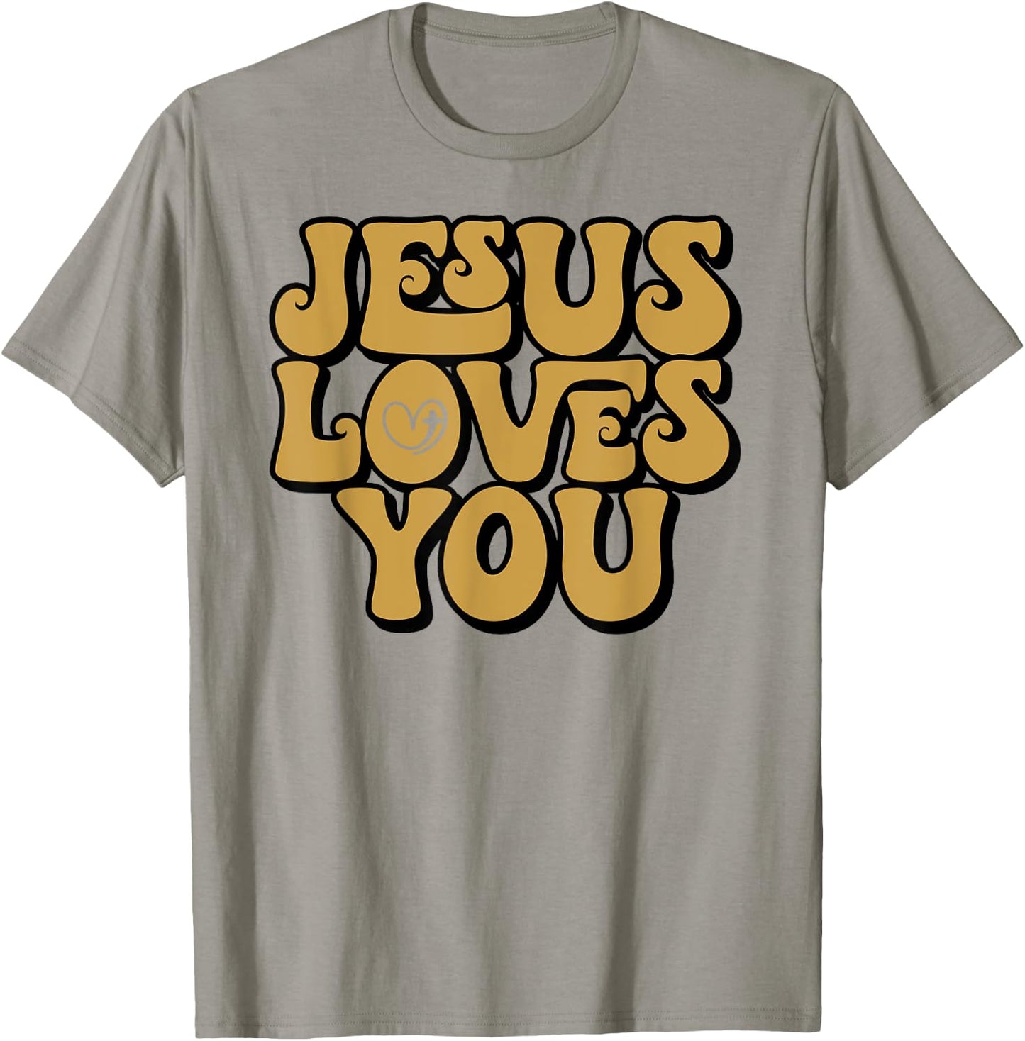 Jesus Loves You Retro Vintage Style Graphic Men T-Shirt - T-Shirt | Sand
