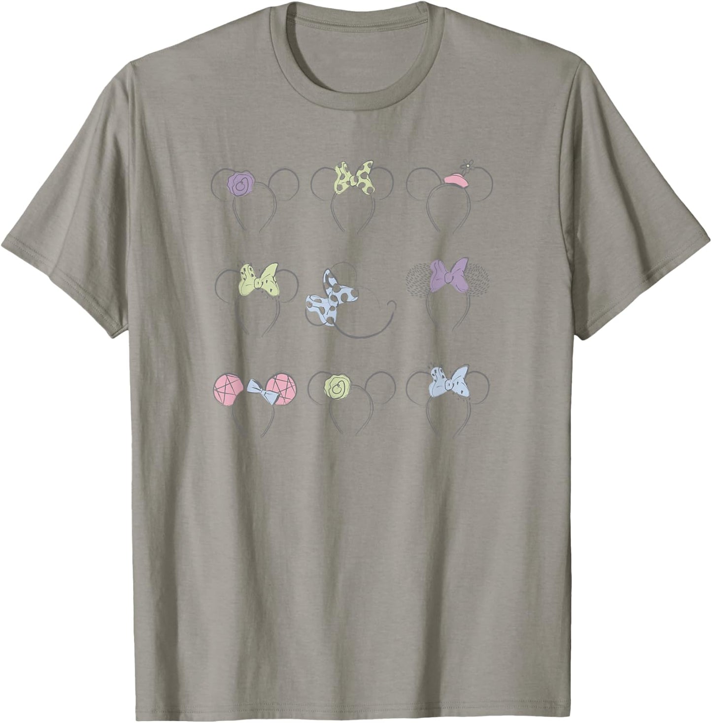 Disney Minnie Mouse Disneyland Headbands Ears Illustration T-Shirt - T-Shirt | Sand