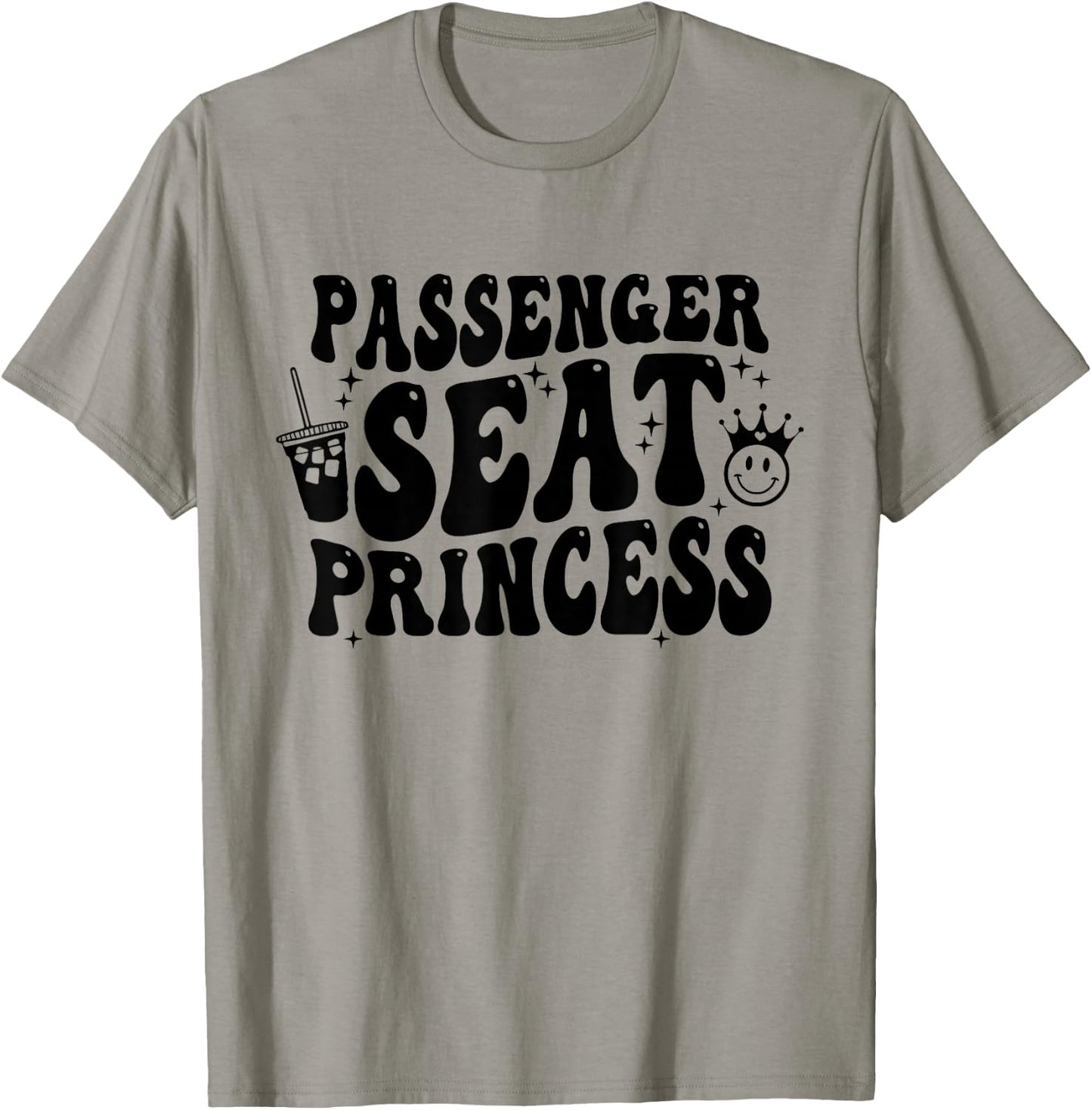 Passenger Seat Princess Ice Coffee Retro Summer T-Shirt - T-Shirt | Sand