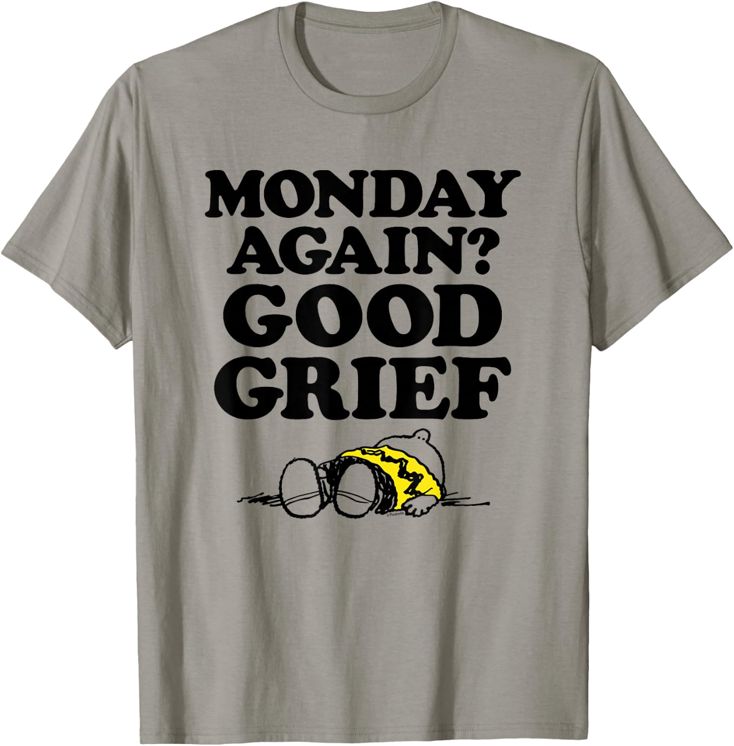 Peanuts - Monday Gute Trauer T-Shirt - T-Shirt | Sand