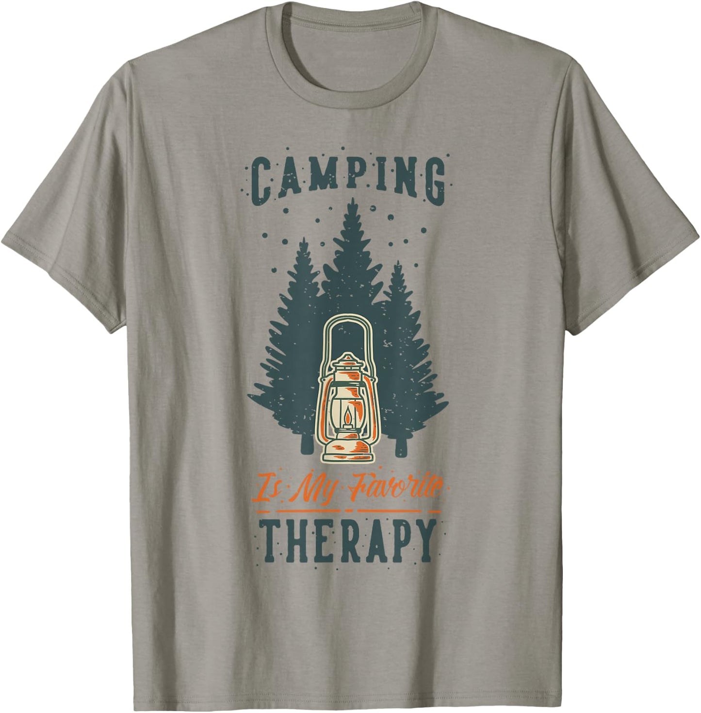 Funny Camper Camp Camping Gifts & Apparel FIDIMA -Adults White Small Modern Short Sleeve Camping T-Shirt - T-Shirt | Sand