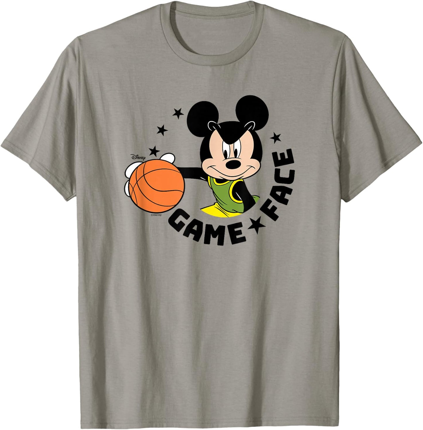 Mickey Game Face Basketball T-Shirt - T-Shirt | Sand