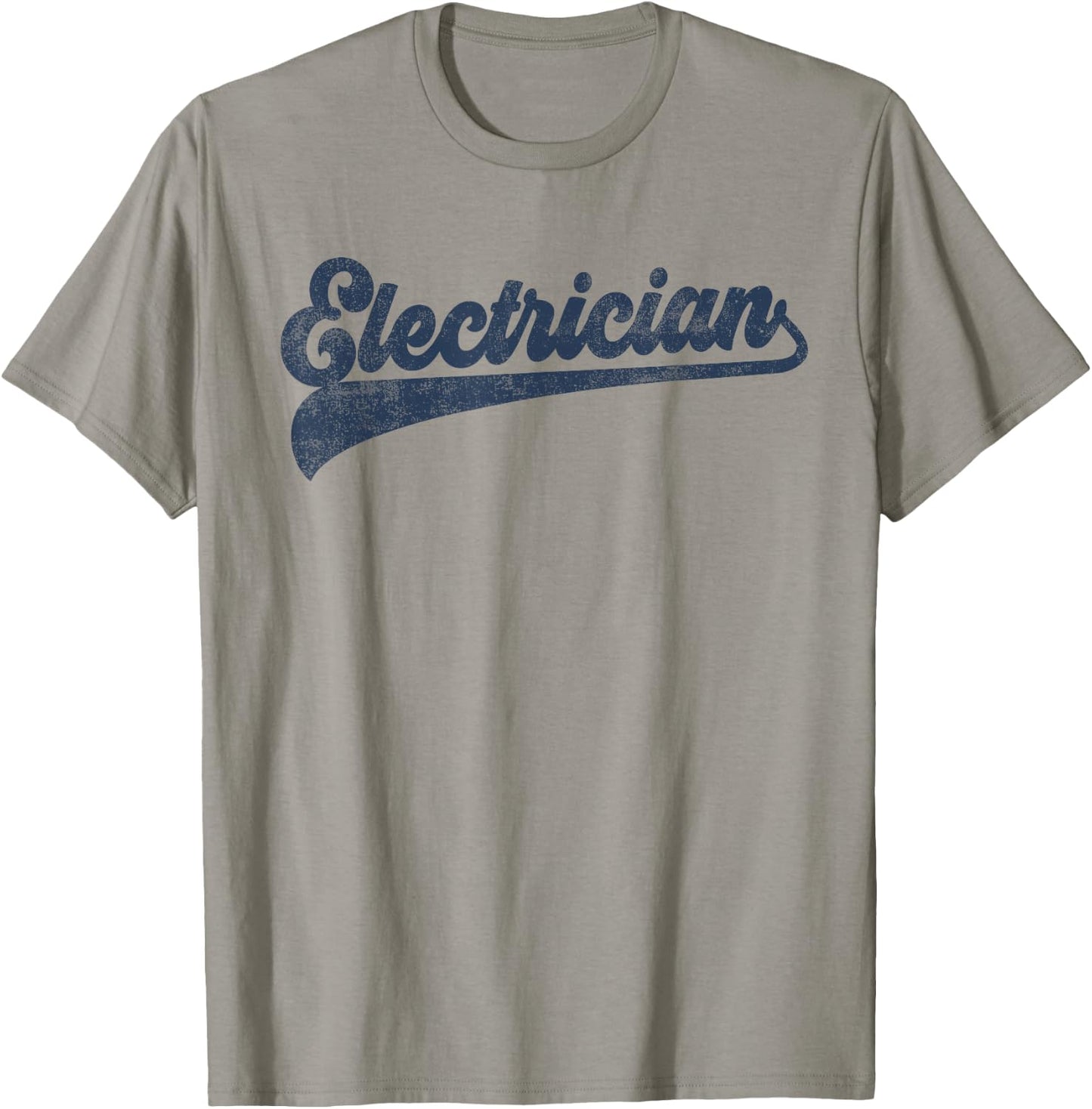 Electrician Cute Vintage Graphic T-Shirt - T-Shirt | Sand