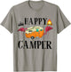 Funny Happy Camper Camping-Shirt Women Toddler Girl Flamingo T-Shirt - T-Shirt | Sand