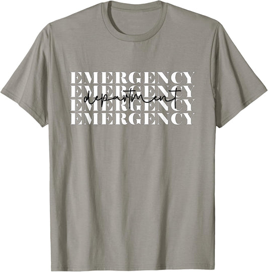 Emergency Department Emergency Room Healthcare Nursing T-Shirt - T-Shirt | Sand