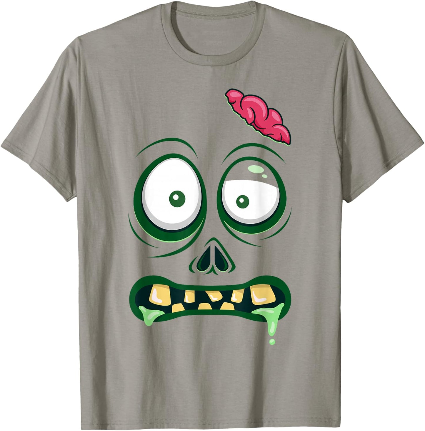Monster Face Halloween Matching Costume Zombie Men Women Kid T-Shirt - T-Shirt | Sand