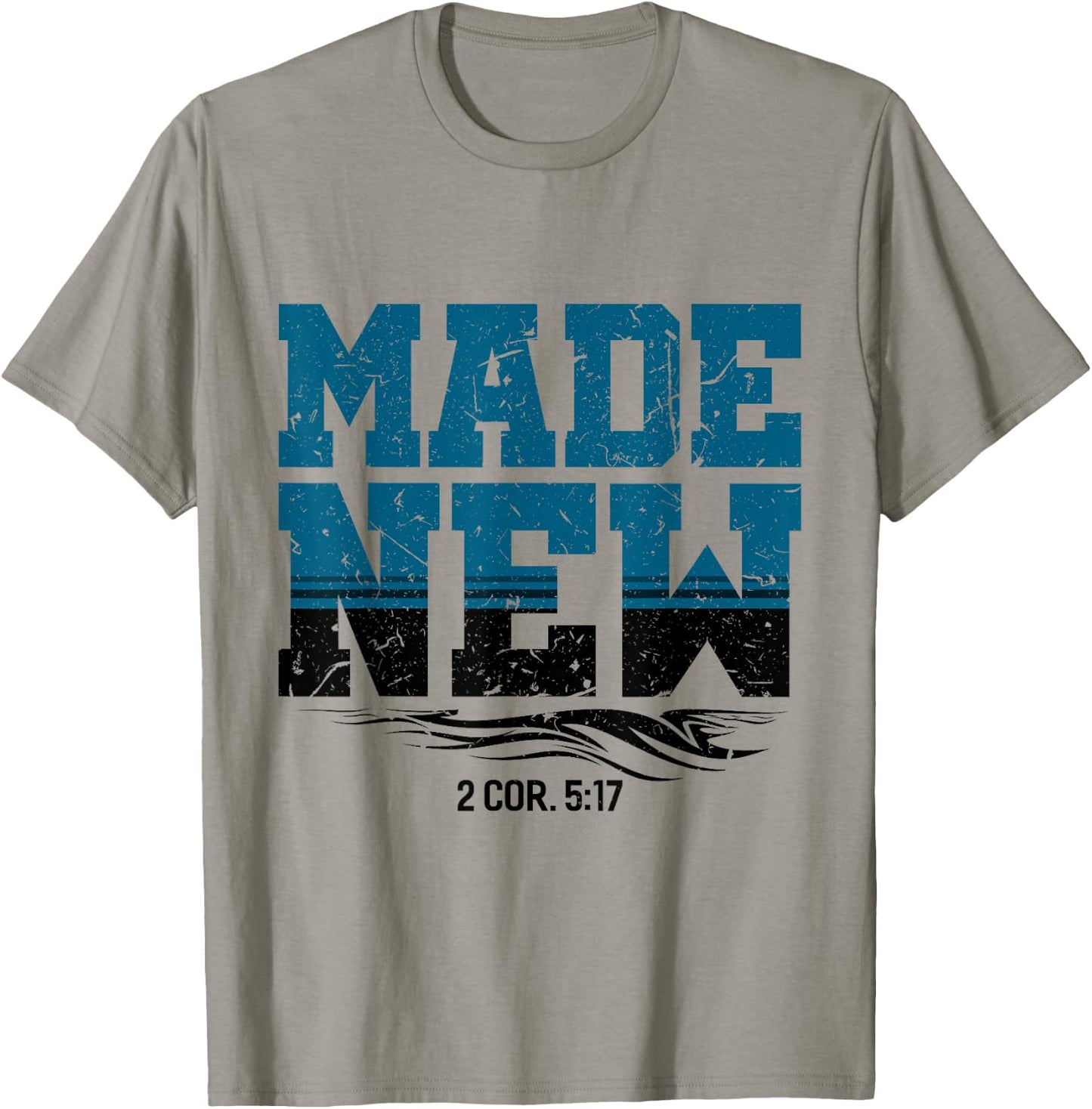 Made New Baptism Shirt Christian Shirts For Youth T-Shirt - T-Shirt | Sand